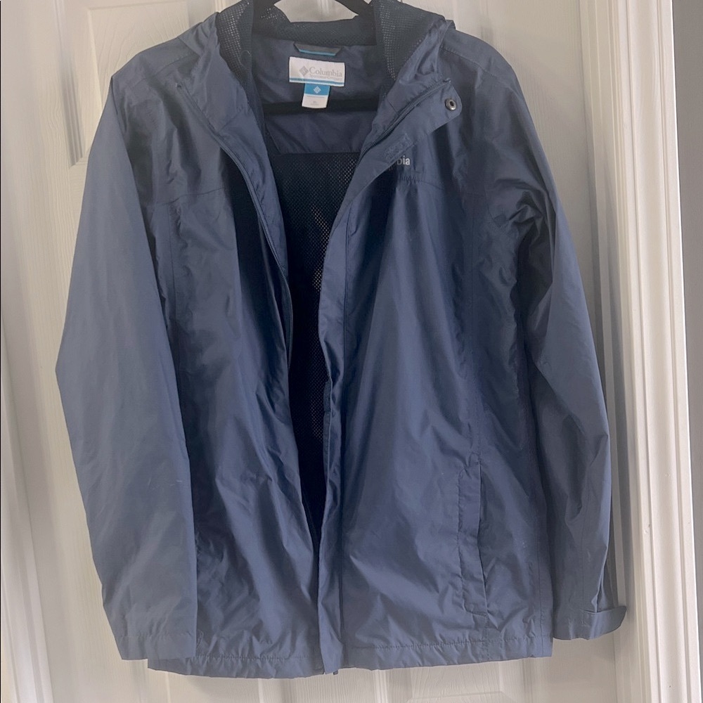 Columbia Blue Outdoor Rain Jacket